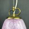 Mid-Century Pink Murano Glass Pendant Lamp by Veluce, Italy, 1970s, Image 6