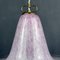 Lámpara colgante Mid-Century de cristal de Murano rosa de Veluce, Italia, años 70, Imagen 8