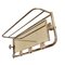 French Art Deco Aluminum Coat Rack with Mirror, 1940s, Image 1