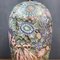 Large Vintage Ceramic Flower Table Lamp, Italy, 1970s, Image 5