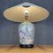 Large Vintage Ceramic Flower Table Lamp, Italy, 1970s 2