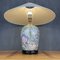 Large Vintage Ceramic Flower Table Lamp, Italy, 1970s, Image 2