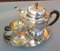 800 Silver Tea Service with Tray, Set of 4 6