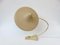 Lámpara de mesa Witch's Hat de latón con barniz retráctil beige oscuro, años 50, Imagen 3
