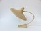 Lampada da tavolo Witch's Hat in ottone con vernice termoretraibile beige, Germania, anni '50, Immagine 4