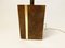 Italian Modernist Lamp in Thuya Burl Wood and Brass, 1970s, Image 3