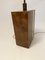 Italian Modernist Lamp in Thuya Burl Wood and Brass, 1970s, Image 7