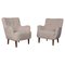 Danish Lounge Chairs in Lambswool, 1940s, Set of 2, Image 1
