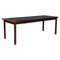 Coffee Table of Rosewood and Leather by Hans Olsen 1