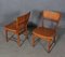 Side Chairs in Cane and Leather by Arne Wahl Iversen, Set of 2 2