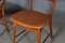 Side Chairs in Cane and Leather by Arne Wahl Iversen, Set of 2 5