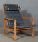 2254 Oak Sled Lounge Chair and Ottoman by Børge Mogensen for Fredericia, 1956,, Denmark, Set of 2 7
