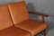 Model 290 Smoked Oak Three-Seat Sofa by Hans J. Wegner for Getama 5