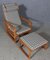 2254 Oak Sled Lounge Chair and Ottoman by Børge Mogensen for Fredericia, 1956, Denmark, Set of 2 2