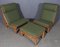 Danish Rag Easy Lounge Chairs in Pine and Fabric by Bernt Petersen, Set of 3 2