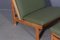 Danish Rag Easy Lounge Chairs in Pine and Fabric by Bernt Petersen, Set of 3 5