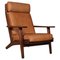 Model 290A Smoked Oak Lounge Chair by Hans J. Wegner for Getama 1