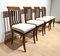 Set aus 8 neoklassizistischen Biedermeier Stühlen aus Nussholz, Süddeutschland, ca. 1825 9
