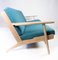 Model GE290 3 Seater Sofa in Oak by Hans J. Wegner for Getama, 1960s, Image 10