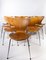 Modell 3107 Esszimmerstühle aus Teak von Arne Jacobsen für Fritz Hansen, 12er Set 9