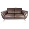 Brown Leather 2-Seater Sofa and Frame of Metal from Italsofa 1