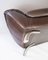 Brown Leather 2-Seater Sofa and Frame of Metal from Italsofa 13