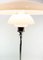 PH 4 1/2-3 1/2 Floor Lamp of Chrome with Shades of Opaline Glass by Poul Henningsen for Louis Poulsen 7