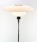 PH 4 1/2-3 1/2 Floor Lamp of Chrome with Shades of Opaline Glass by Poul Henningsen for Louis Poulsen, Image 2