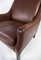 Danish Dark Brown Leather Easy Chair, 1960s 4