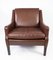 Danish Dark Brown Leather Easy Chair, 1960s 7