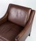 Danish Dark Brown Leather Easy Chair, 1960s 2
