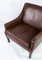 Danish Dark Brown Leather Easy Chair, 1960s 3