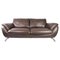 Großes Zwei-Sitzer Sofa aus Braunem Leder von Italsofa 1