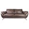 Large Two Seater Sofa in Brown Leather from Italsofa 1