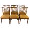 Dining Room Chairs in Walnut, 1940s, Set of 6, Image 1