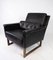 Black Leather Easy Chair by Illum Wikkelsø 6