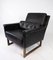 Black Leather Easy Chair by Illum Wikkelsø, Image 6
