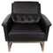 Black Leather Easy Chair by Illum Wikkelsø 1