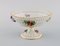 Dresden Compote in Openwork Porcelain with Hand-Painted Flowers 2