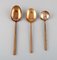 Scanline Brass Cutlery by Sigvard Bernadotte, Set of 46 2