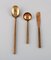 Scanline Brass Cutlery Dinner Service for Eight People by Sigvard Bernadotte, Set of 30 3