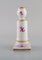 Antique Meissen Pink Indian Candlesticks in Hand-Painted Porcelain, Set of 2, Image 5