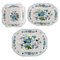 Bowl and Two Dishes in Hand-Painted Porcelain from Spode, England, 1960s, Set of 3 1