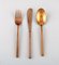 Scanline Brass Cutlery Complete Dinner Service for 10 People by Sigvard Bernadotte, Set of 33 4