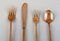 Scanline Brass Cutlery Complete Dinner Service for 10 People by Sigvard Bernadotte, Set of 33 7