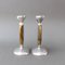Aluminium and Brass Candle Stands by David Marshall, 1980s, Set of 2 4