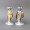 Aluminium and Brass Candle Stands by David Marshall, 1980s, Set of 2 5
