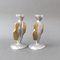 Bougeoirs en Aluminium et Laiton par David Marshall, 1980s, Set de 2 7