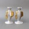 Aluminium and Brass Candle Stands by David Marshall, 1980s, Set of 2 6