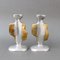 Aluminium and Brass Candle Stands by David Marshall, 1980s, Set of 2 1